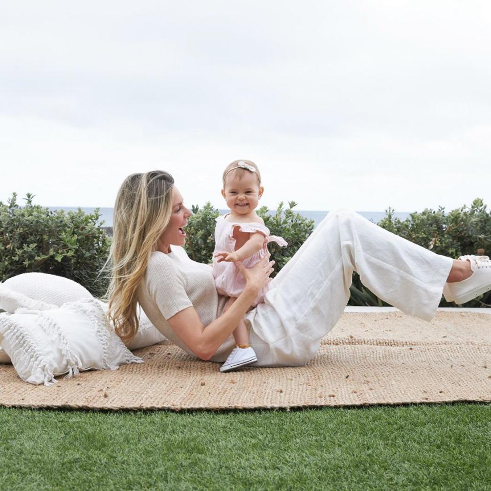 Frankie was all smiles on her first birthday on October 17. Photo: Instagram/jenhawkins_.