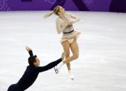 Figure Skating – Pyeongchang 2018 Winter Olympics – Team Event Pair Skating short program – Gangneung Ice Arena - Gangneung, South Korea – February 9, 2018 - Alexa Scimeca Knierim and Chris Kneirim of the U.S. in action. REUTERS/Damir Sagolj