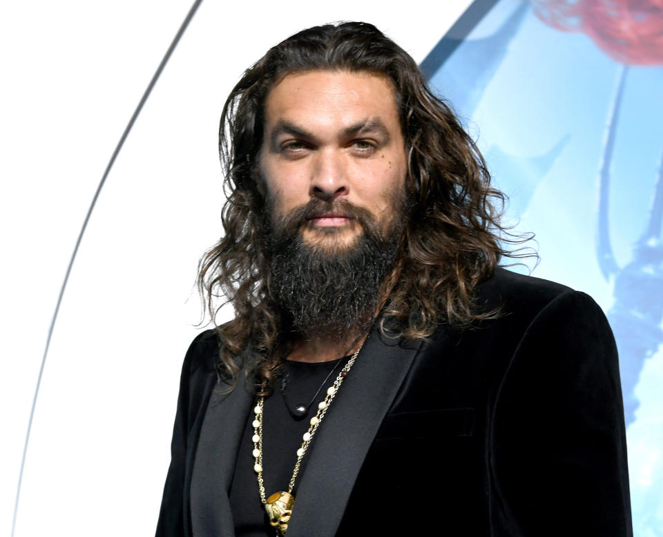 Jason Mamoa at the Premiere Of Warner Bros. Pictures' "Aquaman" 