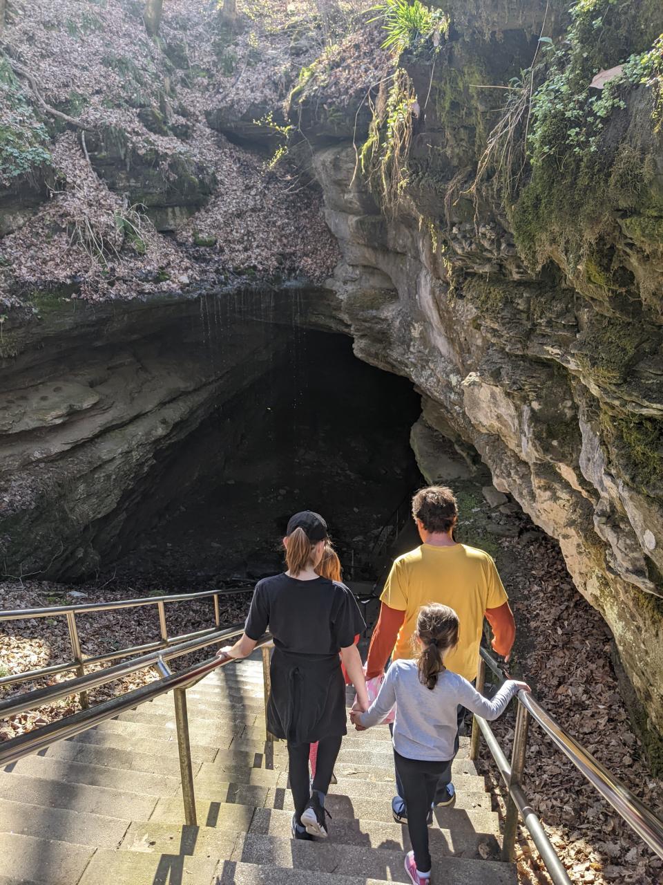 Abbey and her family descend into Mammoth Cave