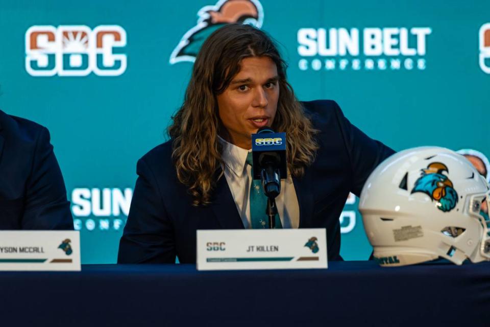 during Sun Belt Football Media Days at Sheraton New Orleans on July 26, 2023 in New Orleans, Louisiana. (Photograph by AJ Henderson, Sun Belt Conference)