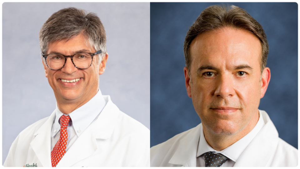 Dr. Joshua Hare and Dr. Leonardo Mulinari are the new interim chiefs of heart failure and heart transplant, respectively.