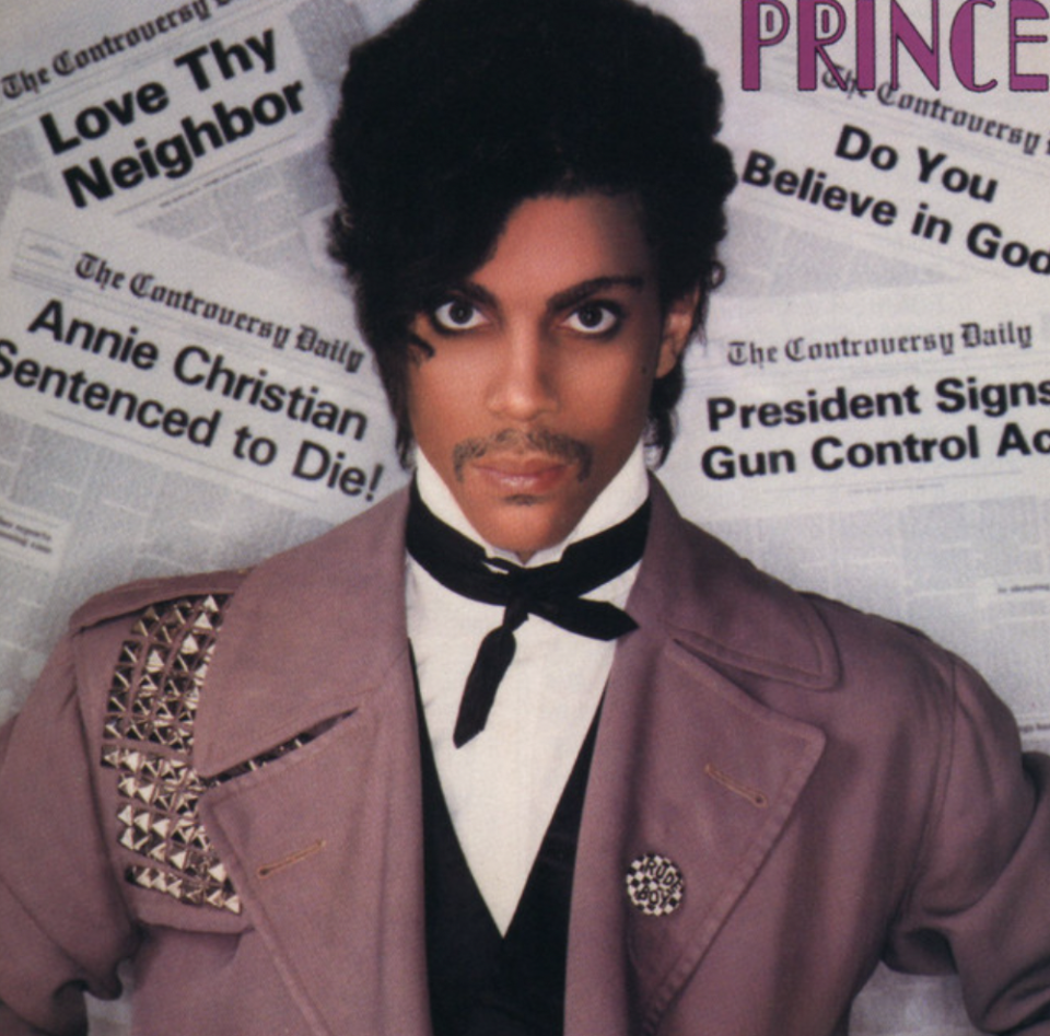 Prince Album Covers pictured: Controversy