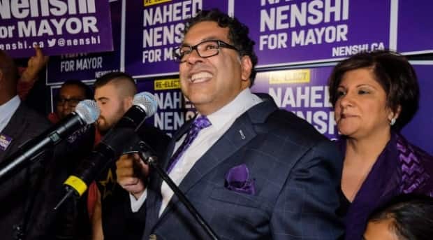 Nenshi was re-elected for his third-term as Calgary's mayor in 2017. 