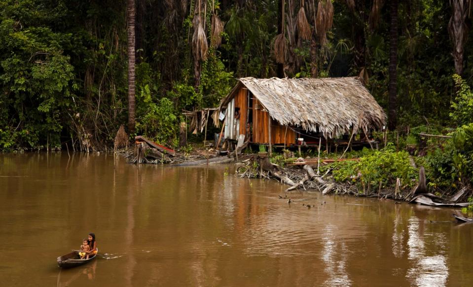 Deforestation, often illegal, of the Amazon rainforest is threatening the existence of the indigenous communities (Getty Images)