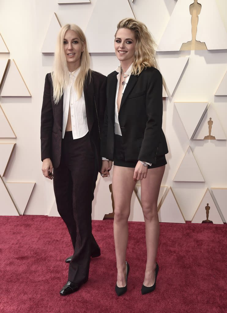 Dylan Meyer and Kristen Stewart attend the 94th Academy Awards at Dolby Theatre in Los Angeles on March 27, 2022. - Credit: Jordan Strauss/Invision/AP