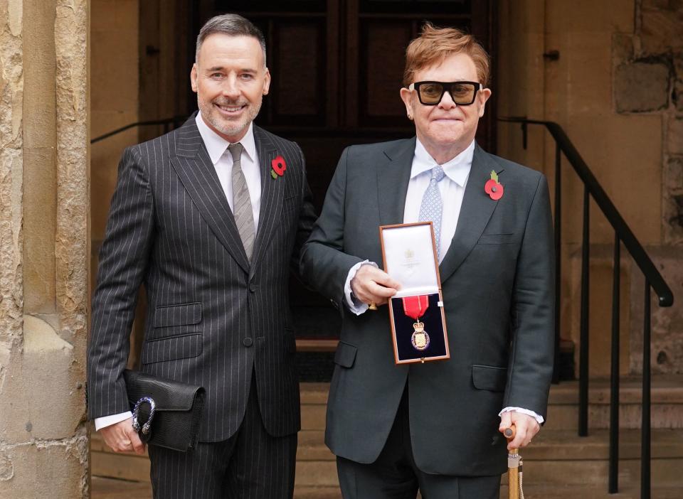 Sir Elton John and husband David Furnish (Getty Images)