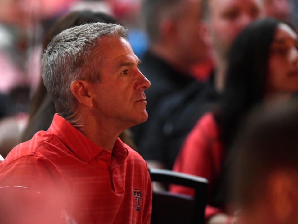 Texas Tech head baseball coach Tim Tadlock attends the Red Raider Club kickoff luncheon, Wednesday, Aug. 23, 2023, at the Lubbock Memorial Civic Center.