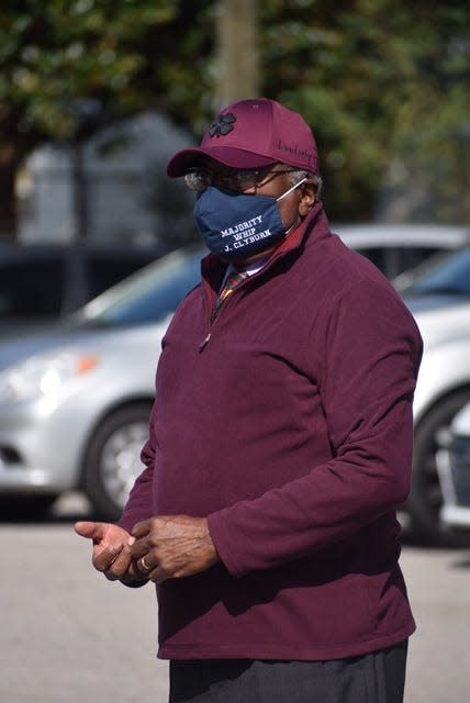 South Carolina Rep. James Clyburn, a Democrat and House majority whip, visited a polling site on Election Day Nov. 3, 2020 in Columbia, South Carolina.