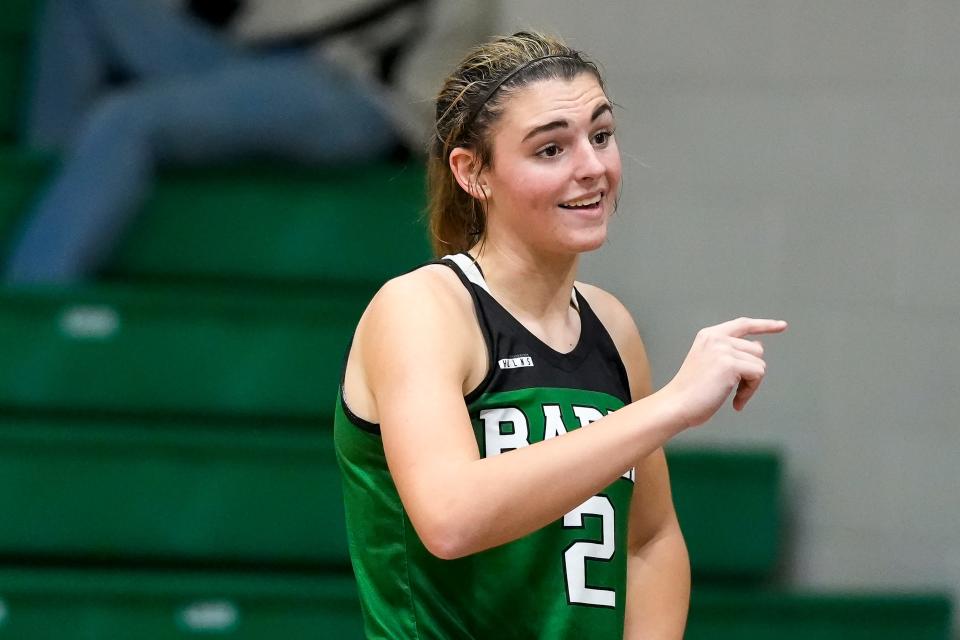 Badin Rams forward Braelyn Even (2) led the Greater Catholic League-Coed this season with 4.7 assists per game.