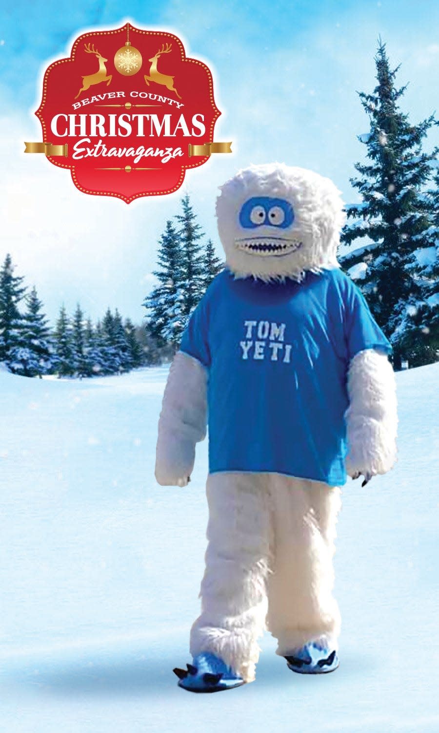 Tom Yeti is the new mascot for the Beaver County Christmas Extravaganza.