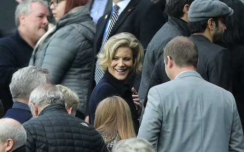 Businesswoman Amanda Staveley in the stands at St James' Park - Credit: PA