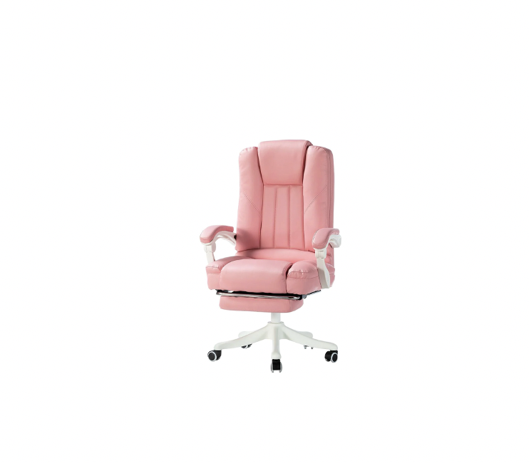 6) Bella Pink Swivel Gaming Chair with Arms