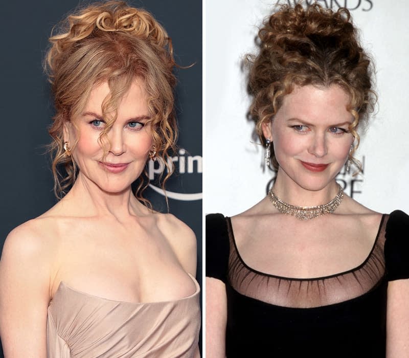 Nicole Kidman recrea el look con rizos que llevaba hace 30 años