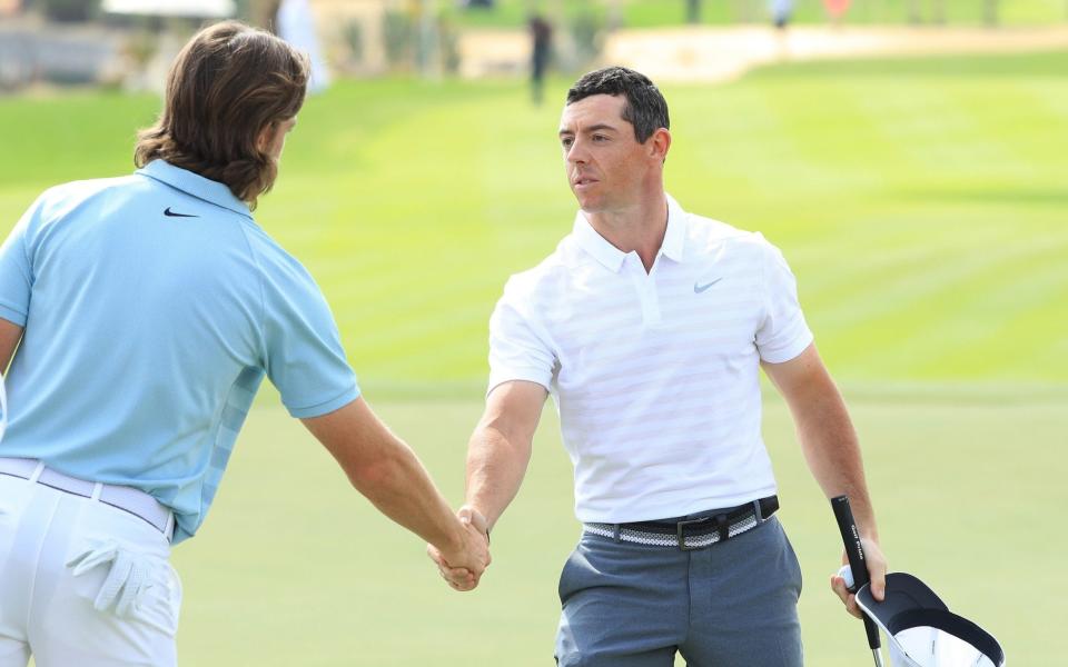 Rory McIlroy hit 69 in his first round in Abu Dhabi - Getty Images Europe