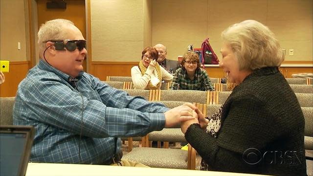 Blind man sees wife for first time in 10 years thanks to bionic eye