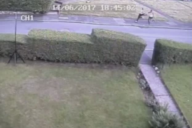 The attacker grabbed the girl from behind (Lancashire Police) 