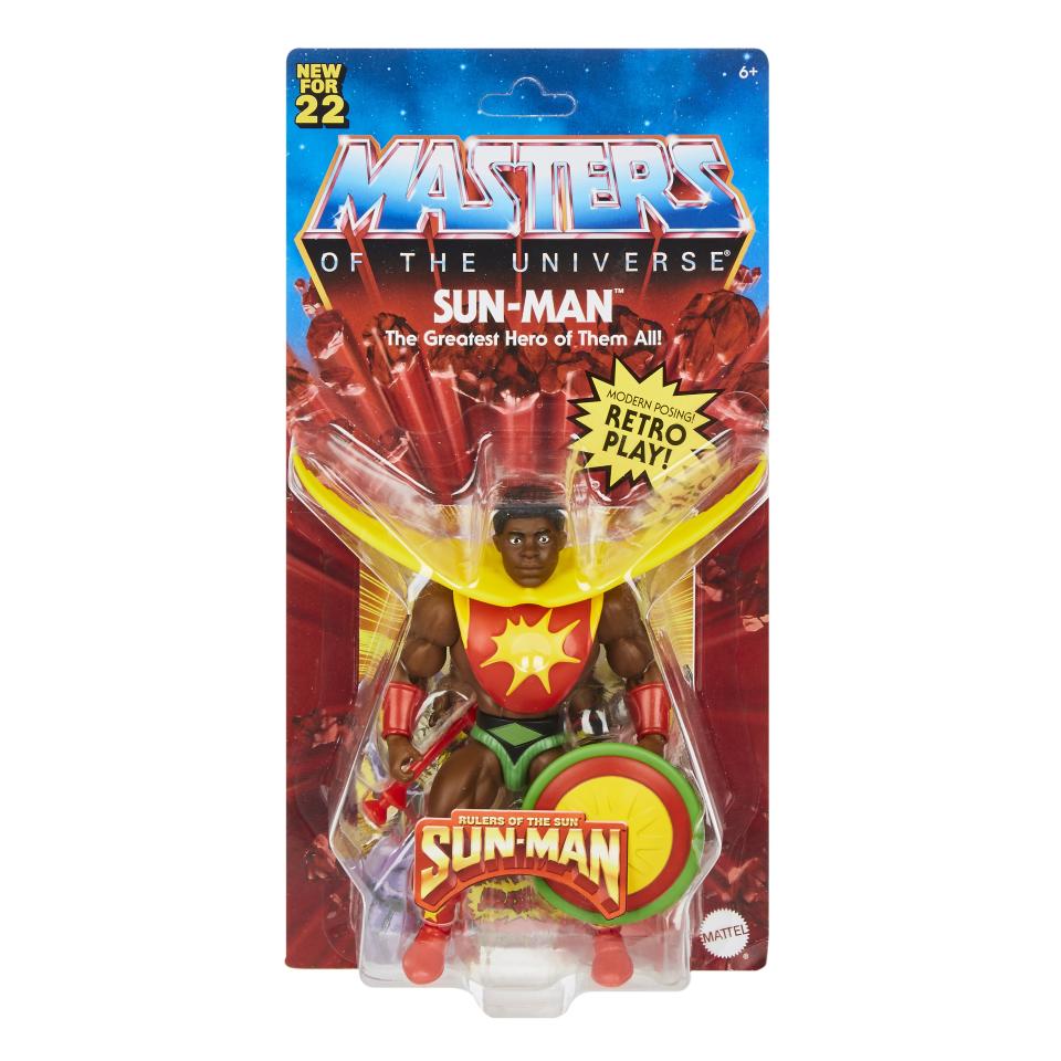 Mattel's official Masters of the Universe line now includes Sun-Man (Photo: Courtesy of Mattel)