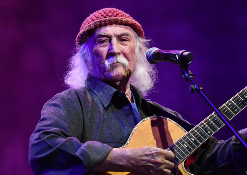 David Crosby performing at The Ace Hotel in Los Angeles, July 03, 2019.