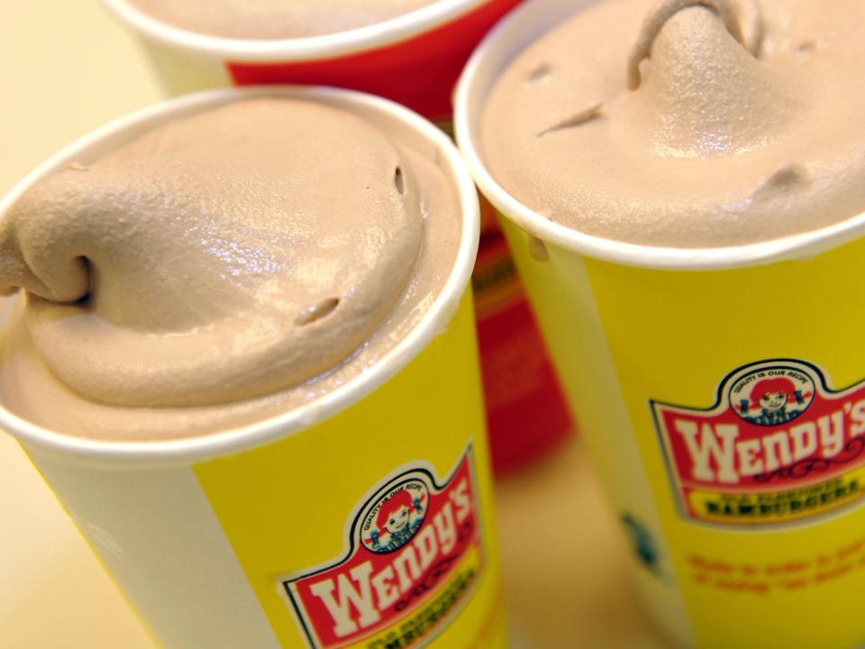 Wendy's chocolate Frostys