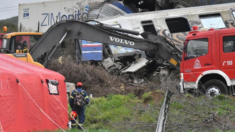 Accidente ferroviario en Grecia