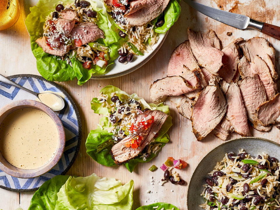 Southwestern Pork Lettuce Wraps