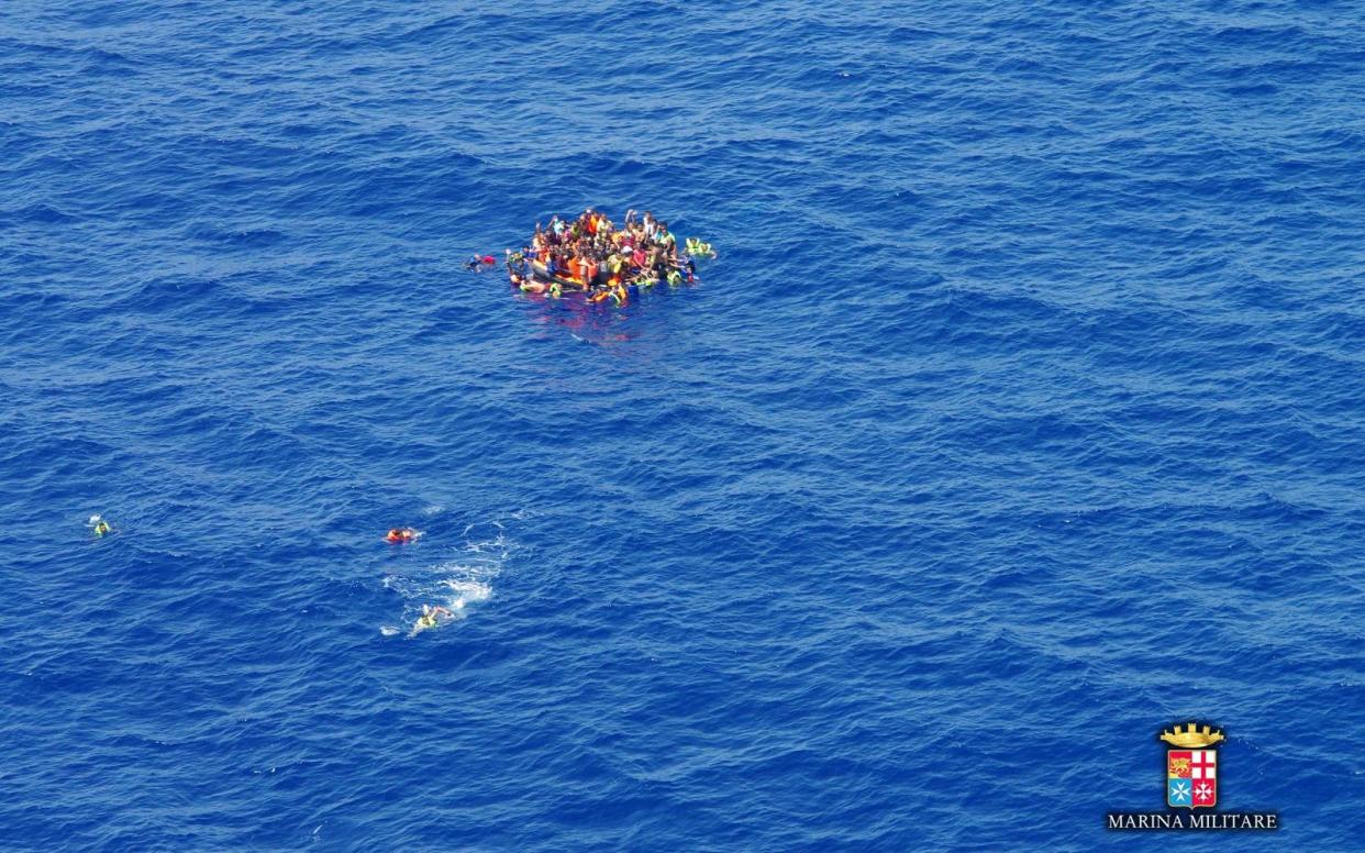 The UN refugee agency says 164 migrants have died traveling from Libya to Europe since the start of the year - AFP