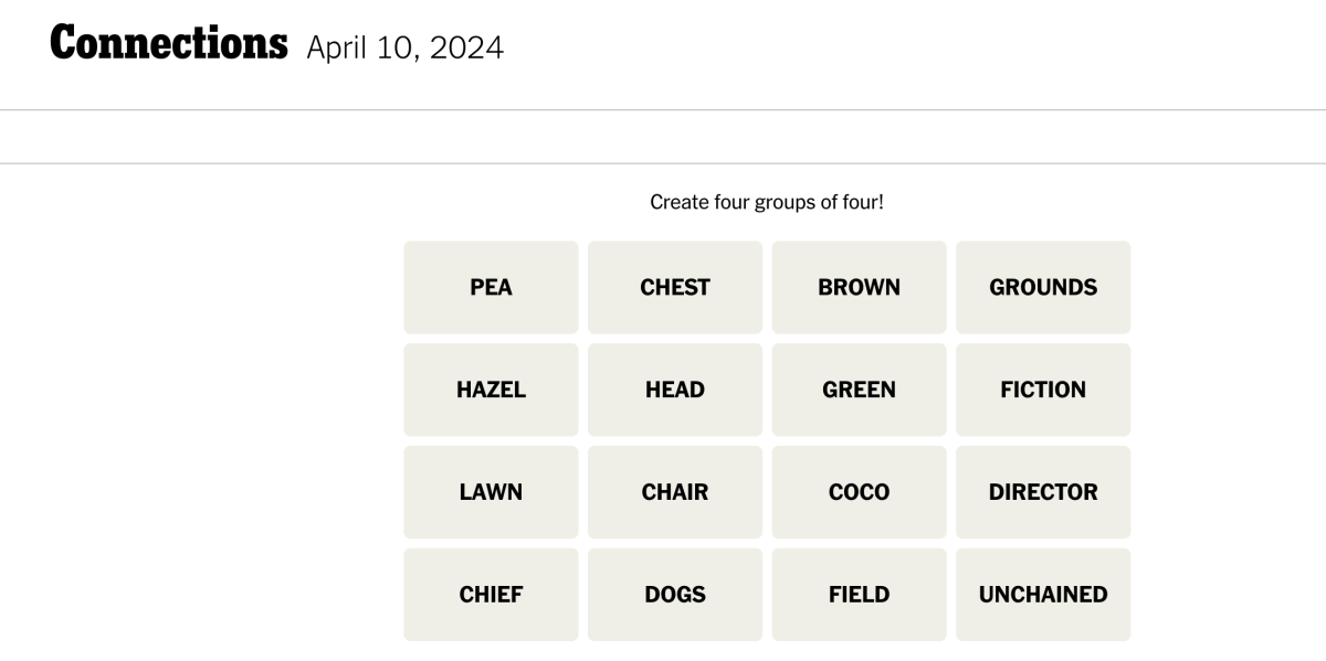 NYT ‘Connections’ Hints and Answers Today, Wednesday, April 10