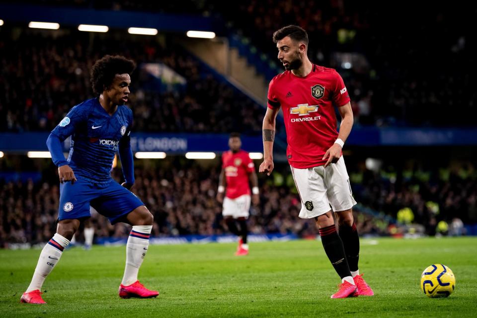 Midfield maestro: Bruno Fernandes impressed again in the win over Chelsea (Manchester United via Getty Images)