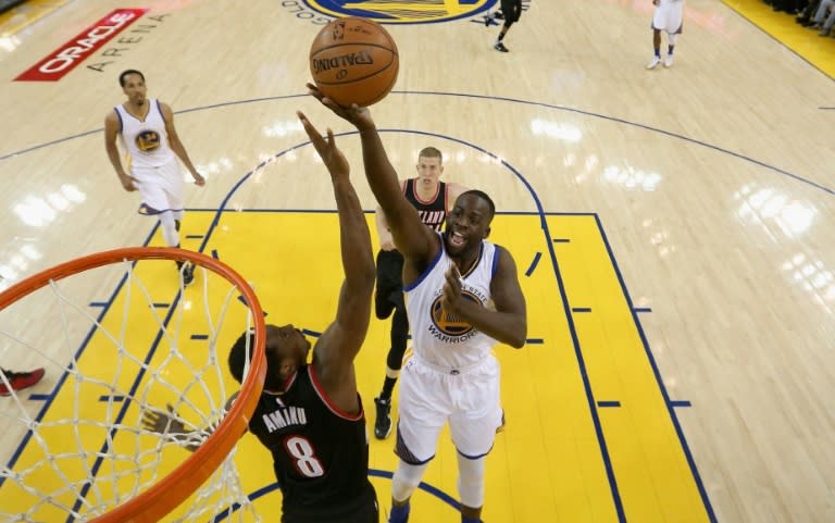 Golden State Warriors' Draymond Green scored 17 points with 14 rebounds and seven assists