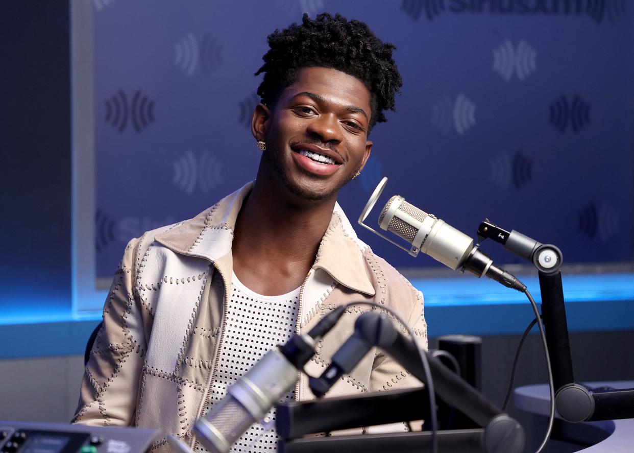 Lil Nas X visits the SiriusXM Studios on September 14, 2021 in New York City.