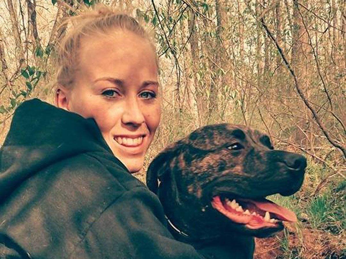 Bethany Lynn Stephens was found being ‘guarded’ by her pitbulls