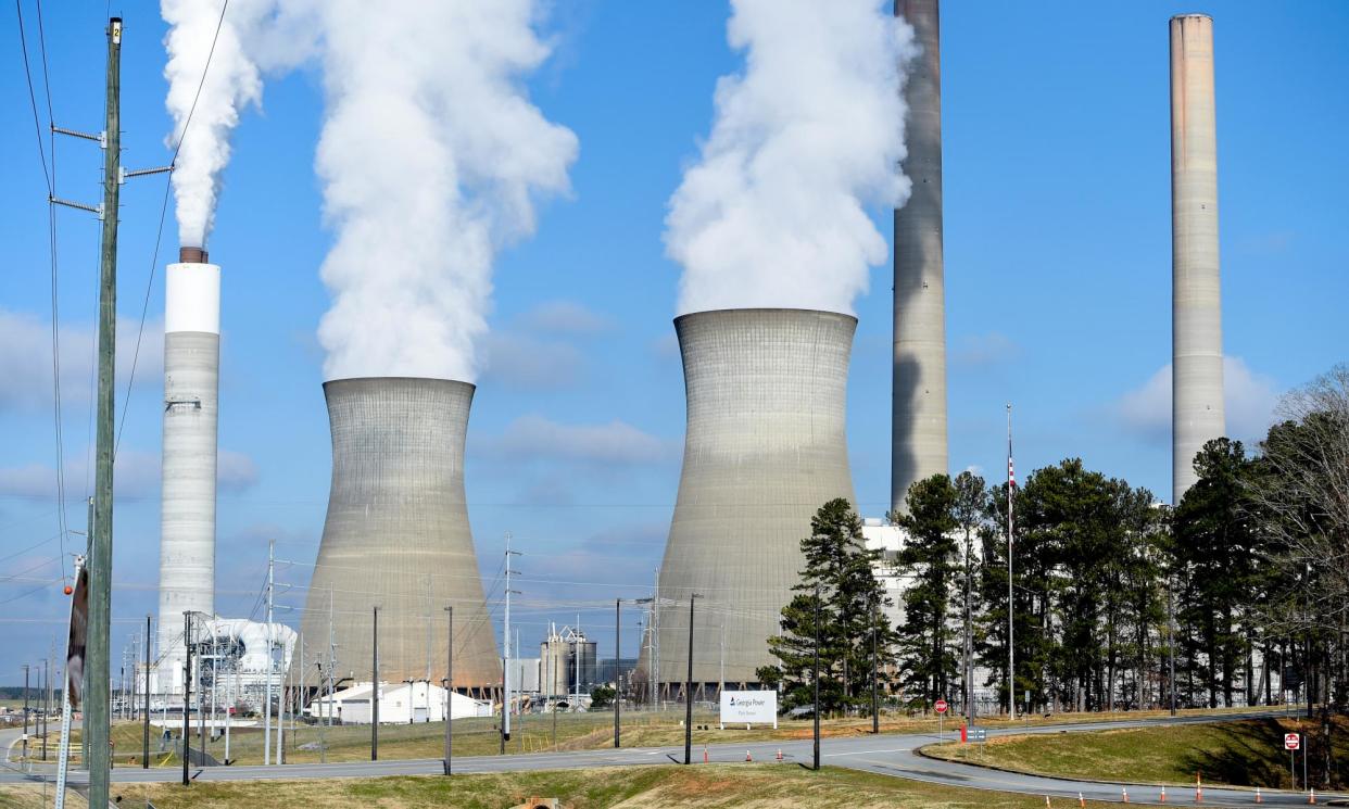 <span>About two coal plants a week should be retired to limit global heating, say experts.</span><span>Photograph: Mike Stewart/AP</span>