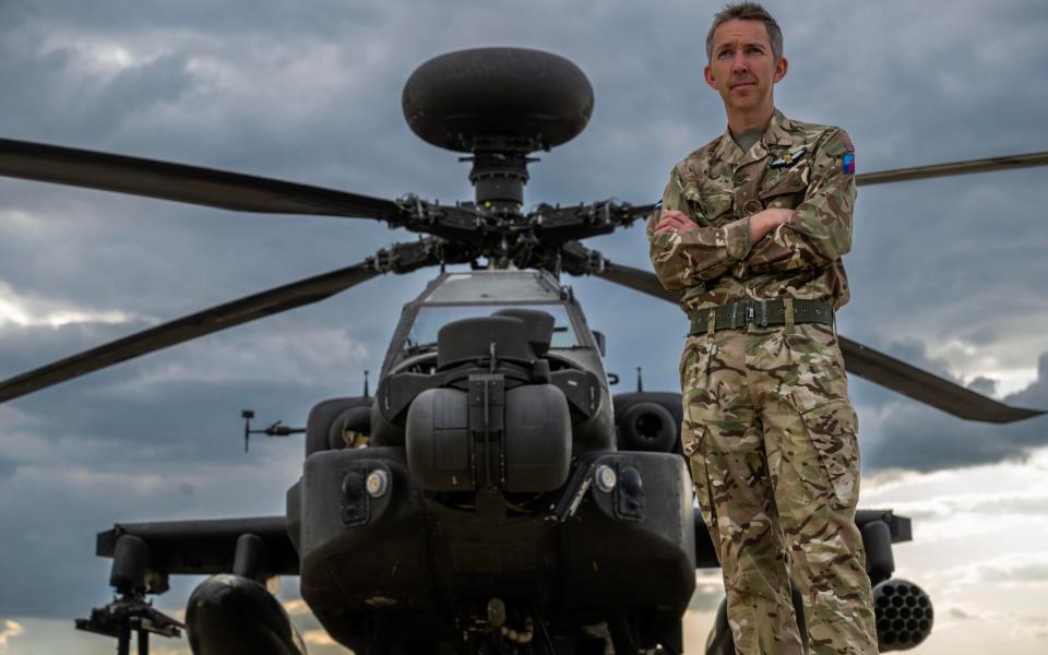 Lt Col Al Rivett's 1st Army Air Corps has been giving air support to British troops during Exercise Spring Storm - Paul Grover for the Telegraph