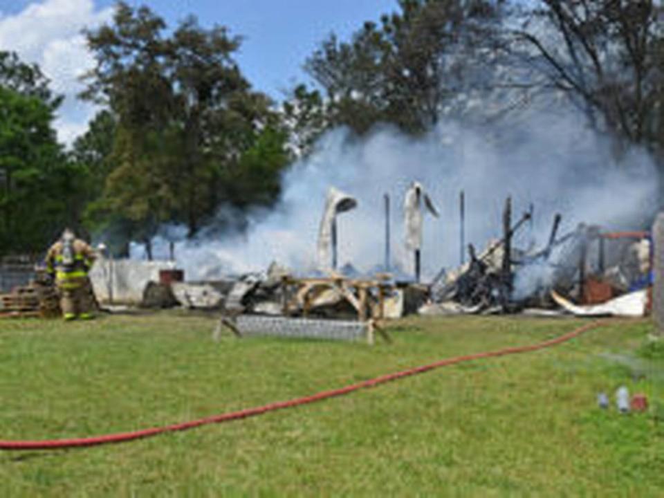 The family “lost several animals in the fire,” the Walton County Sheriff’s Office says.