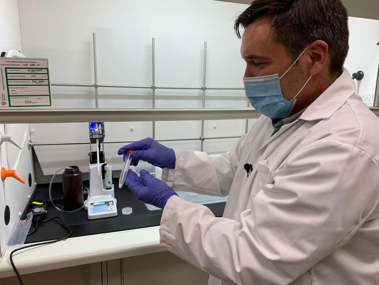 Mike McKay is director of the Great Lakes Institute for Environmental Research. Waste water testing is a more recent method for pandemic analysis and prevention.  (Katerina Georgieva/CBC - image credit)