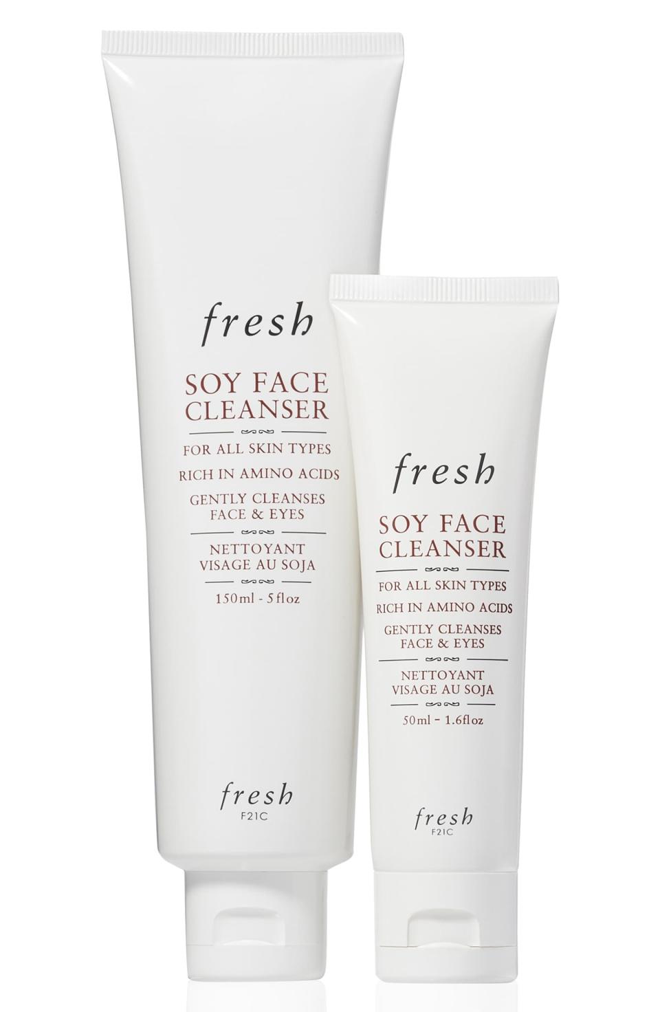 Fresh Soy Face Cleanser Home & Away Set. Image via Nordstrom.