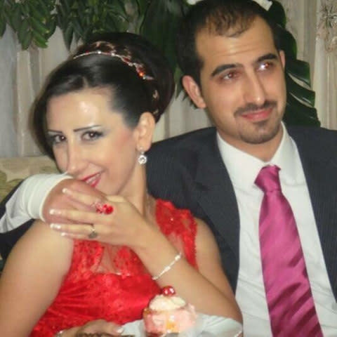 The couple at their engagement party in October 2011 - Credit: Noura Ghazi Safadi