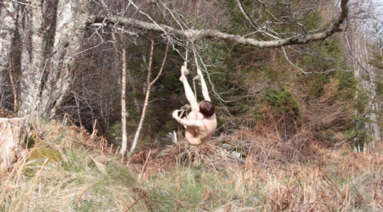 ABANDONED BOOBS, SOMEONE LEFT THEIR BOOBS HANGING ON A TREE…