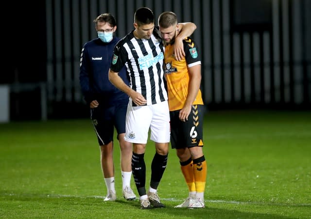 Newport County v Newcastle United – Carabao Cup – Fourth Round – Rodney Parade