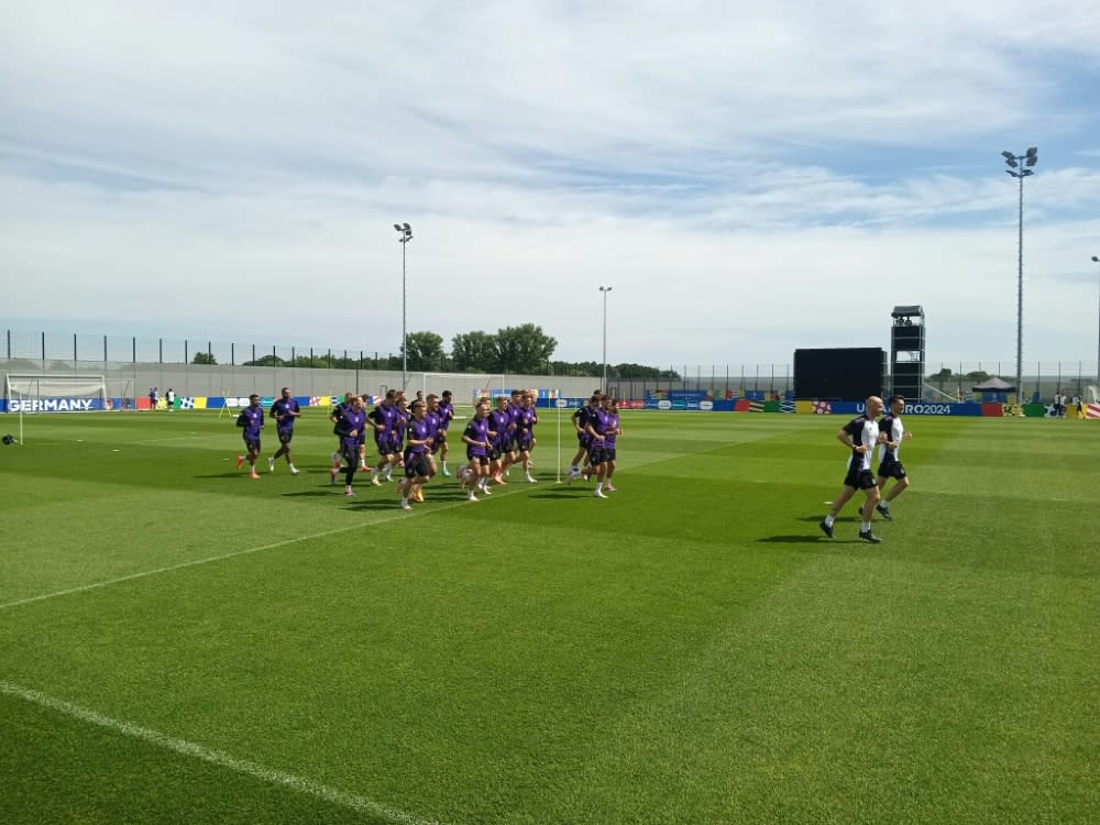 Szene vom Abschlusstraining am Dienstag