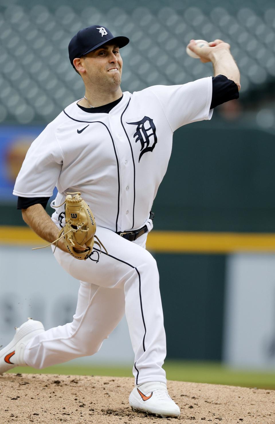 Tigers pitcher Matthew Boyd pitches against the Orioles during the second inning of the second game of a doubleheader on Saturday, April 29, 2023, at Comerica Park.