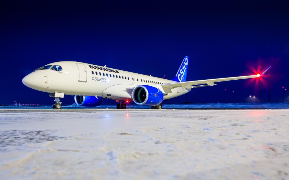 Bombardier's C-Series jet, parts of which are built in Northern Ireland, have been hit with 300pc import tariffs in the US - 2016 Patrick Cardinal