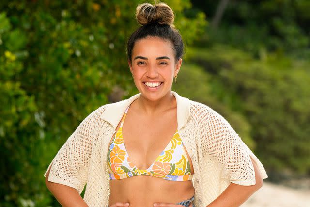 <p>Robert Voets/CBS</p> 'Survivor 47' contestant Tiyana Hallums