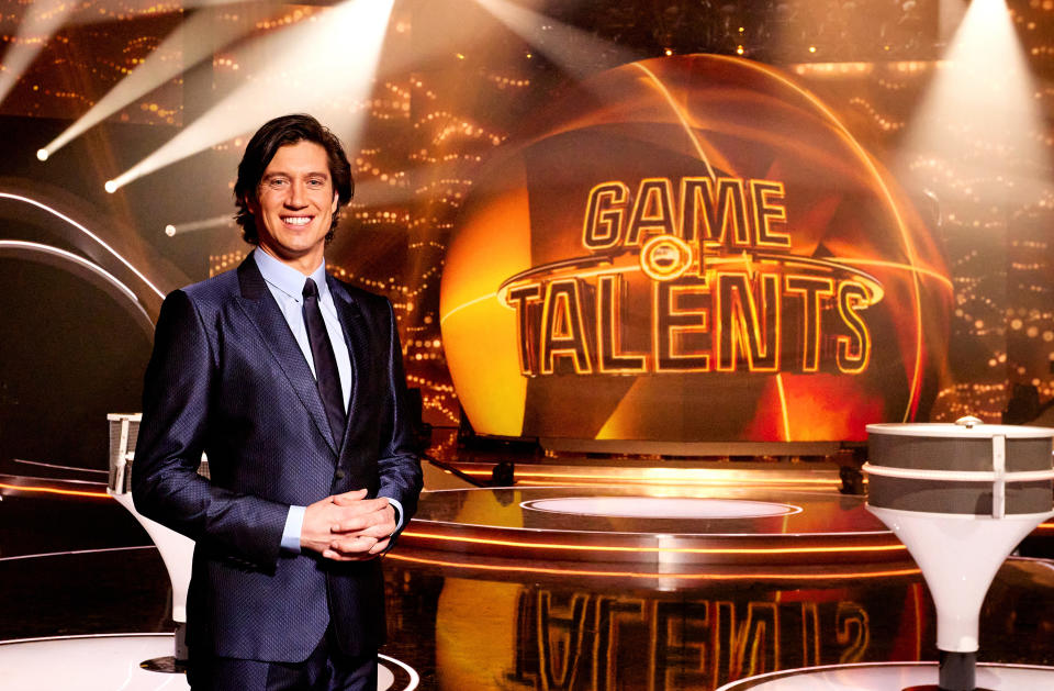 In Game of Talents, hosted by Vernon Kay, can you tell the fire eater from the footballer or the line dancer from the lion tamer? (Thames)