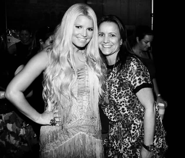 Celebrity photos: Jessica Simpson may have just become a mother herself, but she still considers her own mum her best friend. She proved it by tweeting this cute photo of the pair.