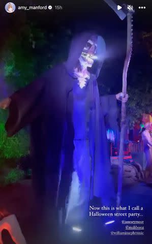 <p>Amy Manford/ Instagram</p> Amy Manford shares look inside Dick Van Dyke's Halloween party