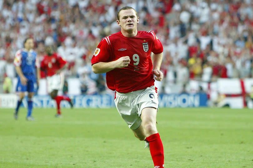 Wayne Rooney at Euro 2004, where he was one of the players of the tournament