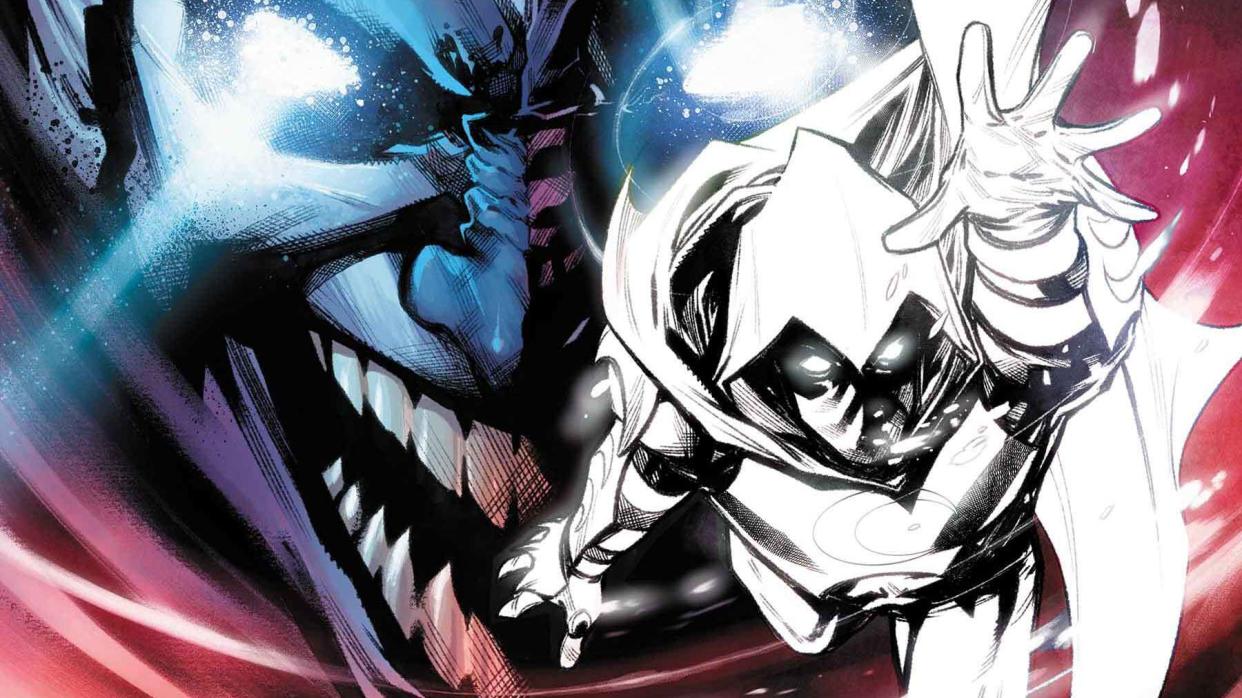  Moon Knight flies away from Morpheus 