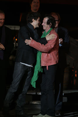 Orlando Bloom and Keith Richards at the Disneyland premiere of Walt Disney Pictures' Pirates of the Caribbean: At World's End